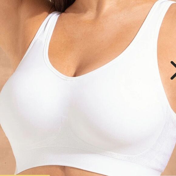 Truekind® Daily Comfort Wireless Shaper Bra, Small, White, NWT - Picture 2 of 6